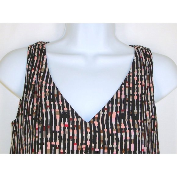 White House Black Market Tank Top XXS Sleeveless Layered Split Back Hi Lo - Picture 6 of 9
